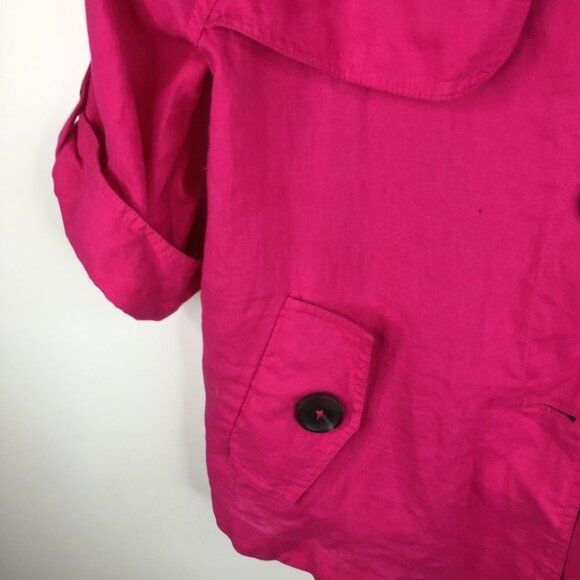 Chico's Women's Size 2 Linen Jacket Top - Picture 2 of 9